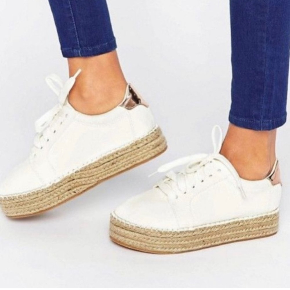 Leather Espadrille sneakers